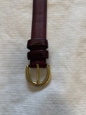 Coach Vintage made USS Leather Belt with Gold Buckle medium